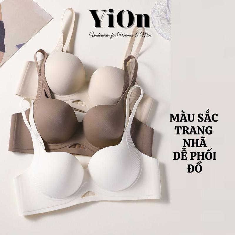 Áo Ngực Su Đúc Không Gọng Mặc Áo Dài, Bra Nữ Mút Vừa 3 Cm Form Tròn Đầy Chỉnh Dáng AS19 YiOn Underwear