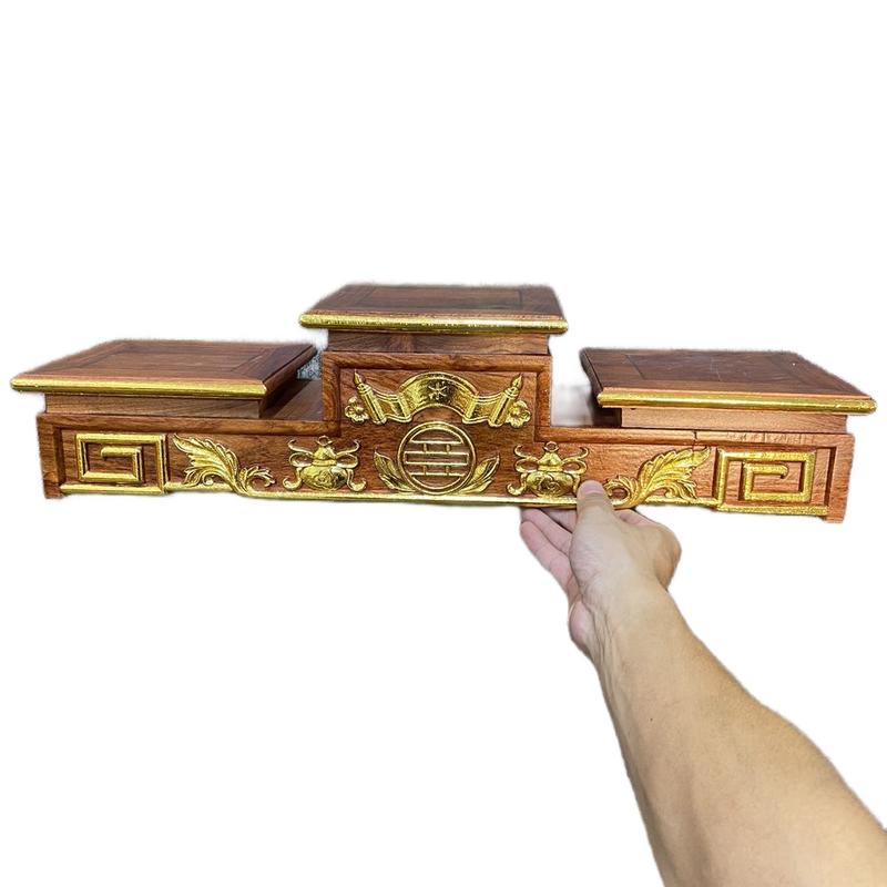 Tam Sơn dát vàng 24k gỗ hương tự nhiên - Decor Phòng Trang Trí Nhà Tranh