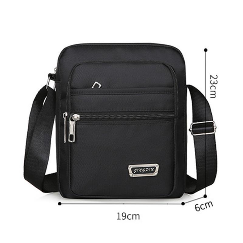 Product Introduction of Fashion Sports Bag Nylon Men's Large Capacity Multi Pocket Casual Shoulder Bag  Outdoor Color Multi Functional Crossbody Bag 12