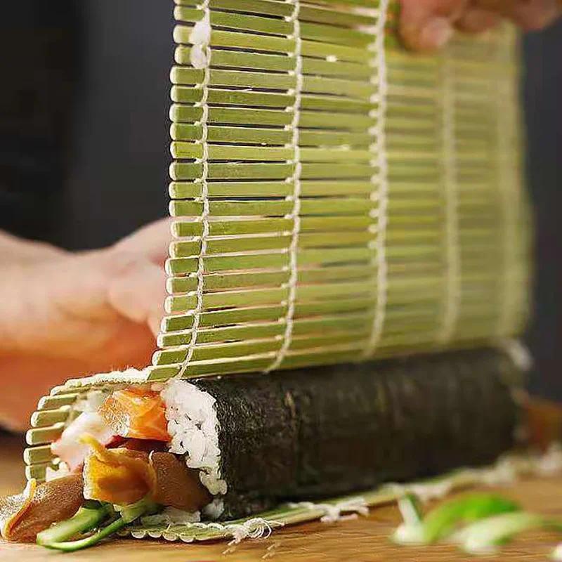 Sushi Rolling Curtain Scroll Mat DIY Nori Rice Rollers Bambo - TikTok ...