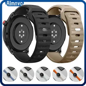 [Tali Jam] 20mm 22mm Quick Release Sport Silicone Strap for Samsung Galaxy Watch FE 7 6 5 4/Classic/Active 2 Rubber Band for Huawei Watch GT 5 4 3 2 46mm,Amazfit,Garmin,Aolon,Itel 011/012,Xiaomi Redmi 5 Active Smartwatch Accessories Wristband