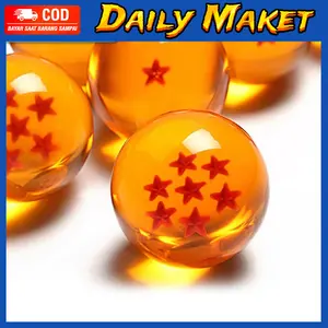Hiasan Dragon Ball Resin Bola Naga Ukuran 4.2cm untuk Dekorasi Meja dan Akuarium dengan Desain Unik dan Dapat Dijadikan Kado Koleksi