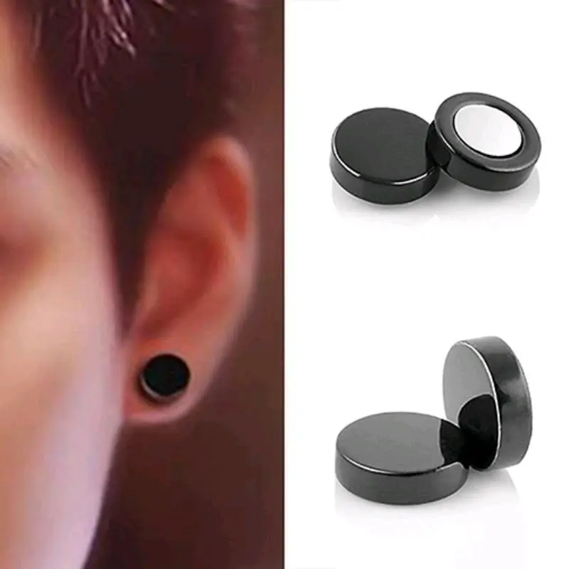 Tindik Magnet Kualitas Bagus Anting Piercing Fake Tinggal Tempel Pria Wanita Perempuan Laki-laki