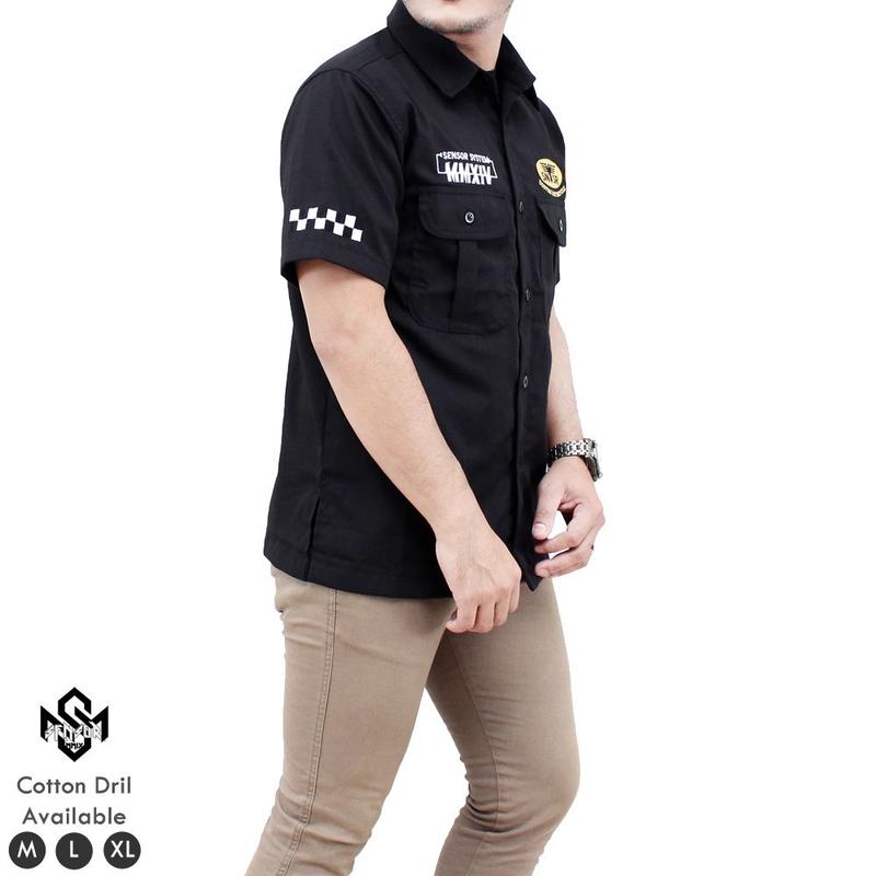 Workshirt SNSR MMXIV - Kemeja Workshirt Pria Lengan Pendek High Quality Basic Casual Distro 3