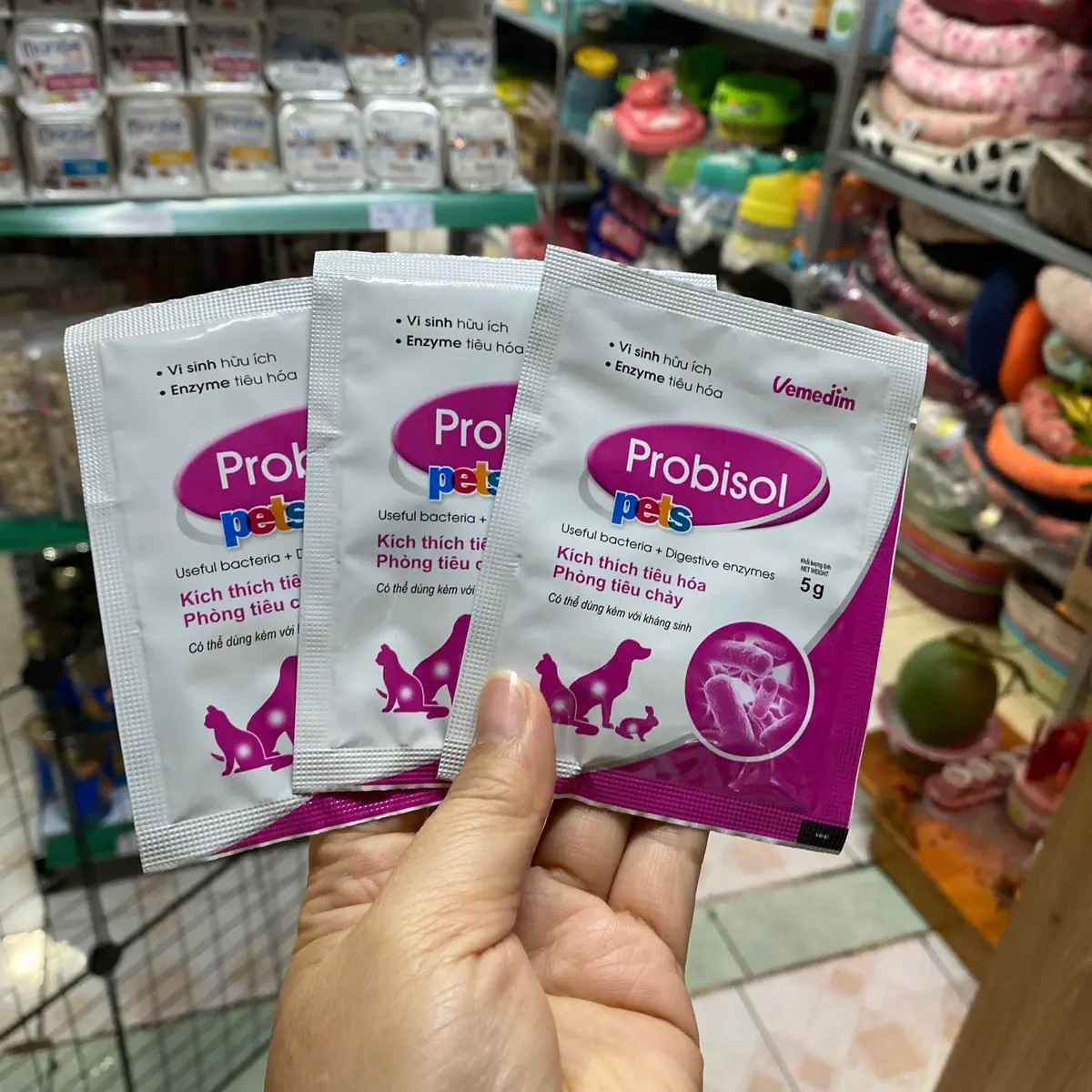 Men hệ tiêu hóa cho chó mèo Probisol Pets - Men vi sinh cho tất cả các dòng cún
