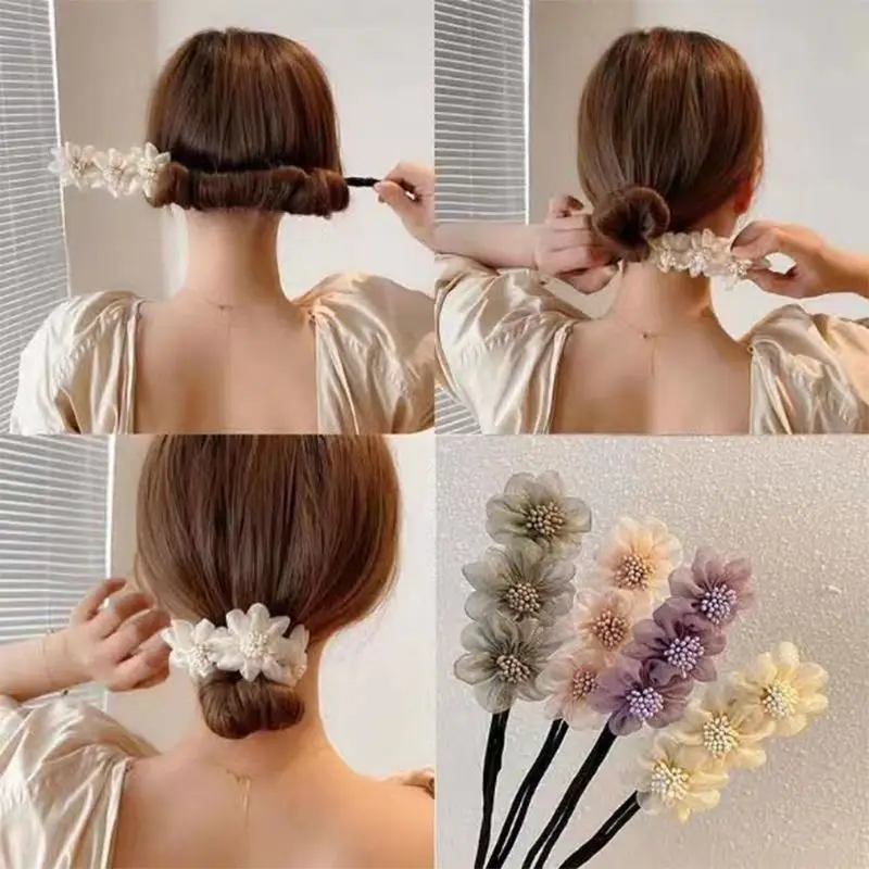 Búi Tóc Dây Buộc Tóc, Phụ Kiện Tóc Người Lớn, Búi Tóc Lười, Dụng Cụ Hữu Ích, Kẹp Xoắn Dây Buộc Tóc