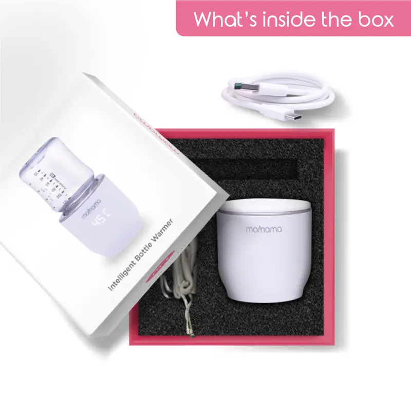 Momama Intelligent Bottle Milk Warmer - White Penghangat ASI Pemanas Susu Botol Minum Bayi Menghangatkan 3