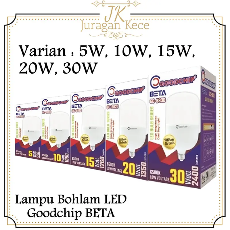Bohlam Jumbo LED Goodchip Series Beta Lampu Bulb Kapsul Tabung 0