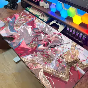 Mouse Pad Besar Anti-Slip Desk Mat Charming Elf Princess E-Sports Gaming MousePad Aesthetic XL 80x30cm.04