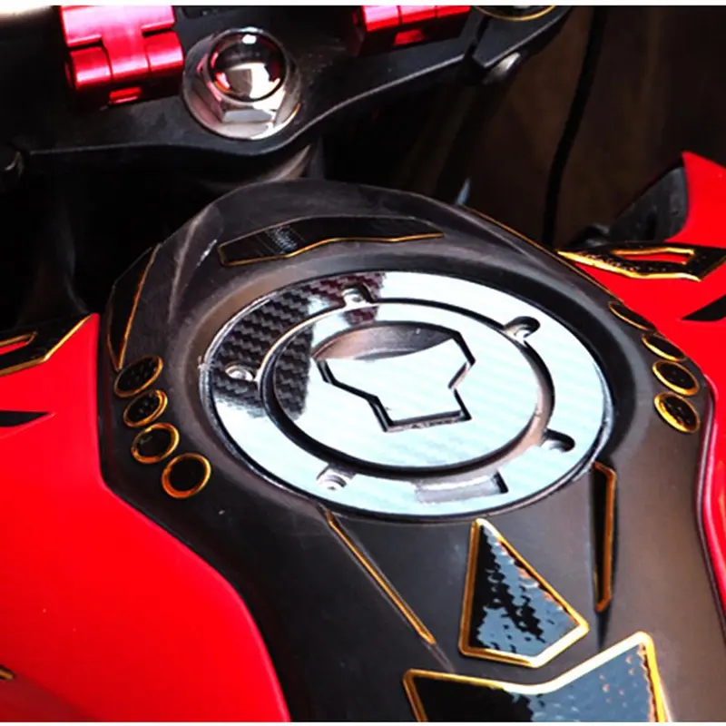 Motorcycle Tank Pad Sticker, Motorcycle Tank Protector Decal, Universal Motorcycle Decorative Sticker for Honda Suzuki Kawasaki Bicycle Travel 8