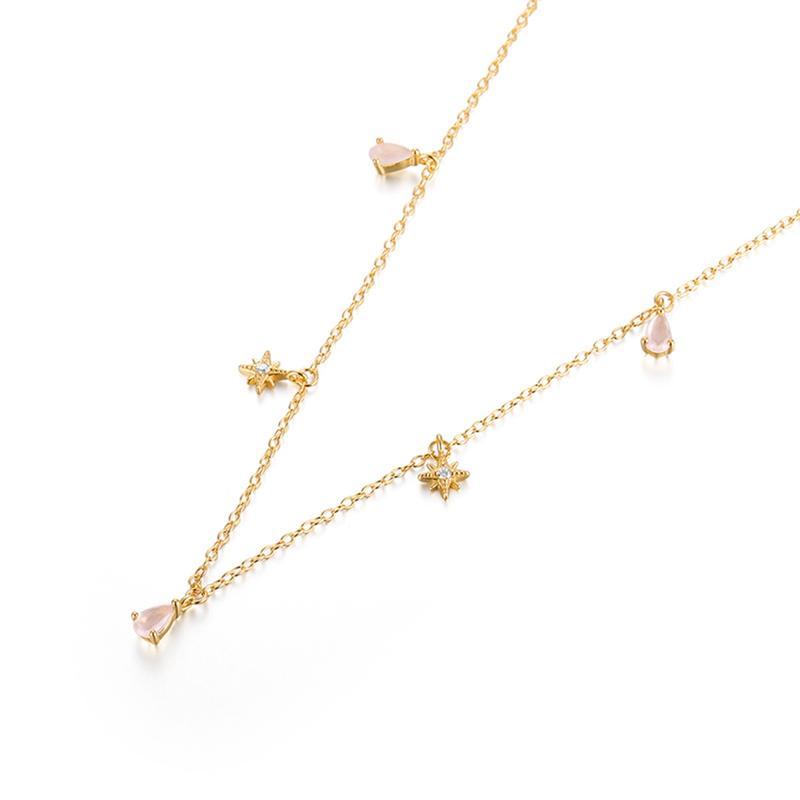 Product Introduction of AIDE 925 Sterling Silver Stacking Choker Chain Women Dainty Flower Zircon Necklace Geometry Korean Clavicle Neck Jewelry Gifts 23