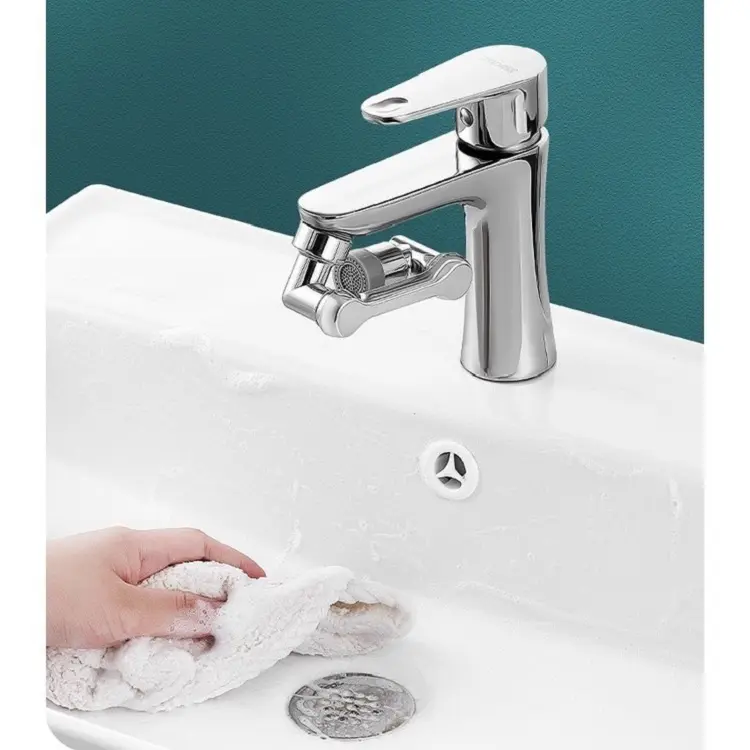 Đầu Nối Vòi Nước Thông Minh Xoay 720 Độ Lắp Chậu Rửa Bát Chén Lavabo 3