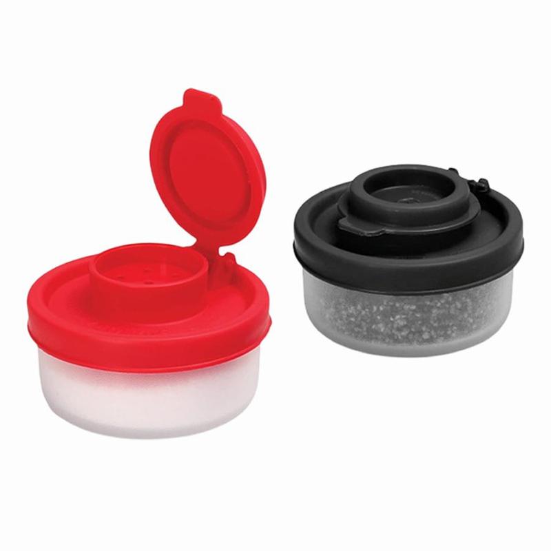 Leakproof Salt Shaker, 2 Counts/set Air Tight & Moisture Proof Spice Jar with Lid, Portable Camping Kitchenware for Outdoor Travel Camping Hiking 0