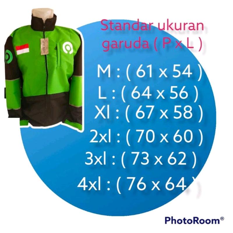 Jaket G0jek Garuda Super Terbaru Berkualitas Kain Nyaman 7