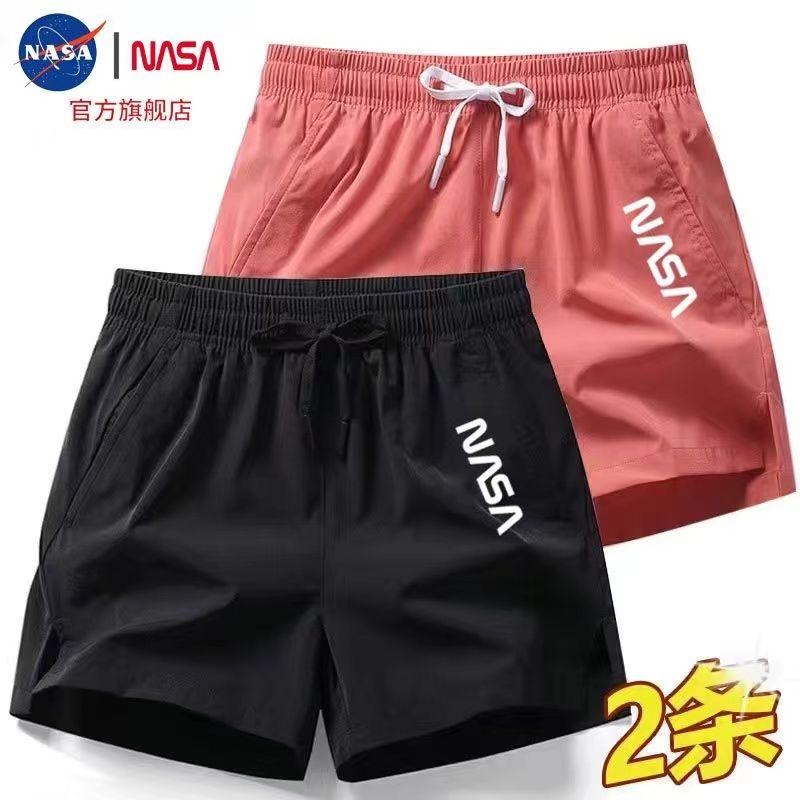Quần Đùi Thể Thao Mùa Hè, Dành Cho Nam Và Nữ, Chất Liệu Lụa Lạnh Thiết Kế NASA, Mỏng, Quần Đùi Chạy Bộ Co Giãn, Cùng Kích Thước, Quần Đùi Có Khớp 6
