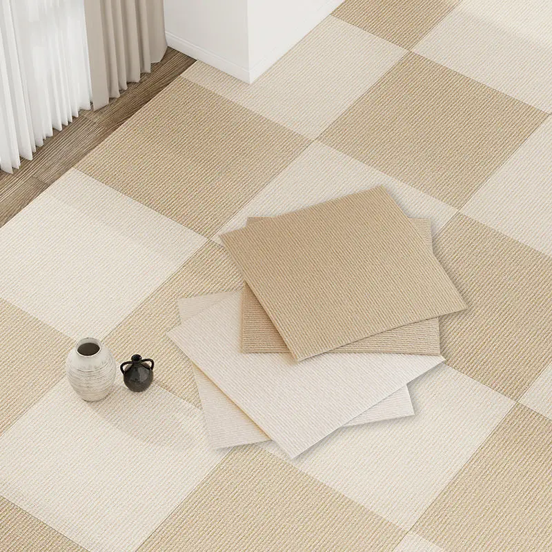 2025 Anti-Freeze Splicing Carpet No Glue Self-Adhesive Living Room Bedroom Crawling Mat No Maintenance Bedside Full Coverage Square Non-Slip Floor Mat