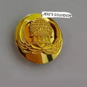 PIN KORPRI MODEL TUMPUK BULAT - BROS KORPRI DIAMETER 3,5 cm Magnet