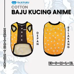 Baju Kucing Anime Kartun Lucu Murah Zenitsu Kimetsu no Yaiba KNY Demon Slayer