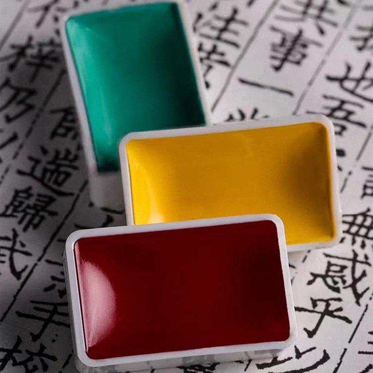 Màu nước Gucai Cổ Thái Paul Rubens dạng nén set 12/24 màu - Hoạ cụ Hakuart 5