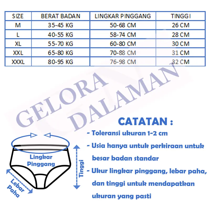 Celana Dalam Pria 1 Kotak Isi 3Pcs Sempak Laki 1