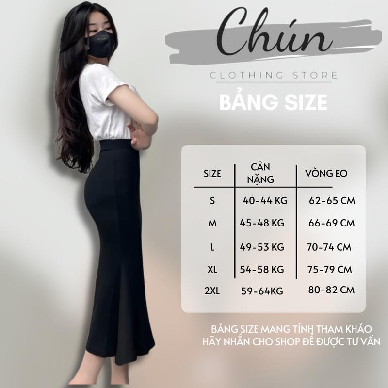 Chân Váy Đuôi Cá Chân Váy Umi hàn Xẻ cạnh - Xẻ sau 8