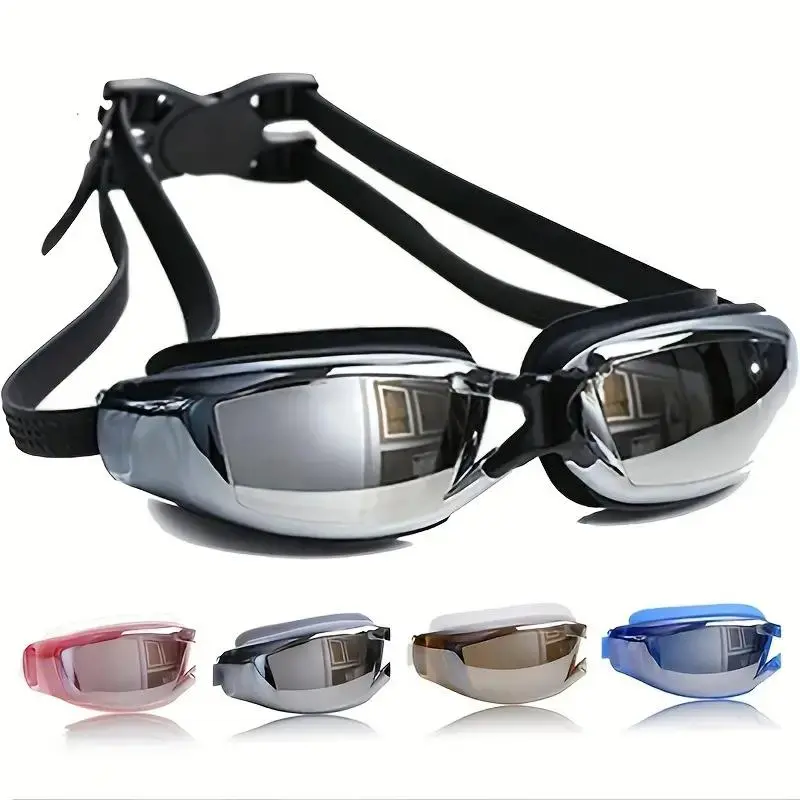 Adjustable Waterproof Swimming Goggles, Anti-fog Swimming Goggles for Men & Women 4
