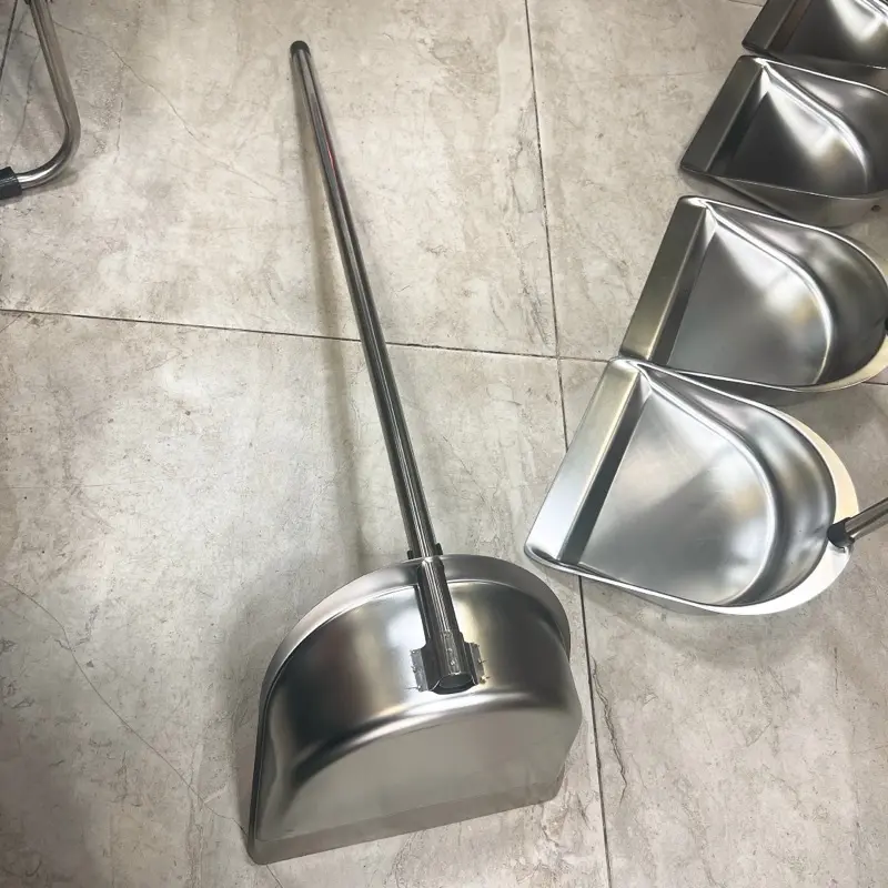 Ki Hốt Rác INOX Đồ Hốt Rác Cán Dài Dày Dặn Cứng Cáp Cao Cấp Chống Gỉ Sét Dụng Cụ Hốt Rác Khay Hốt Rác 0