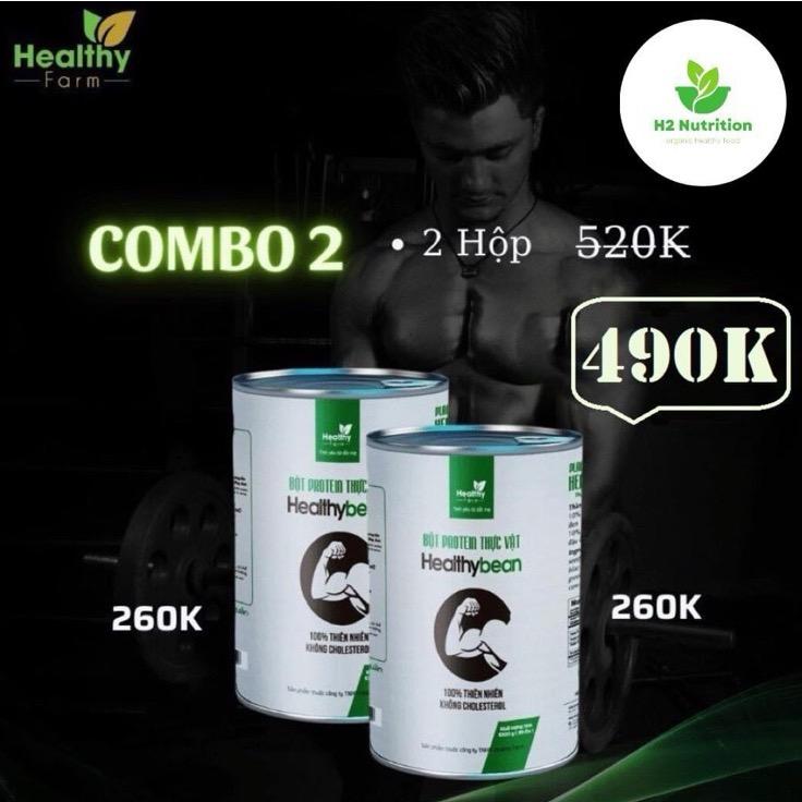  "COMBO 2" Protein Healthy Bean bổ sung Protein thực vật - hỗ trợ tăng cơ  Vegan Organic  