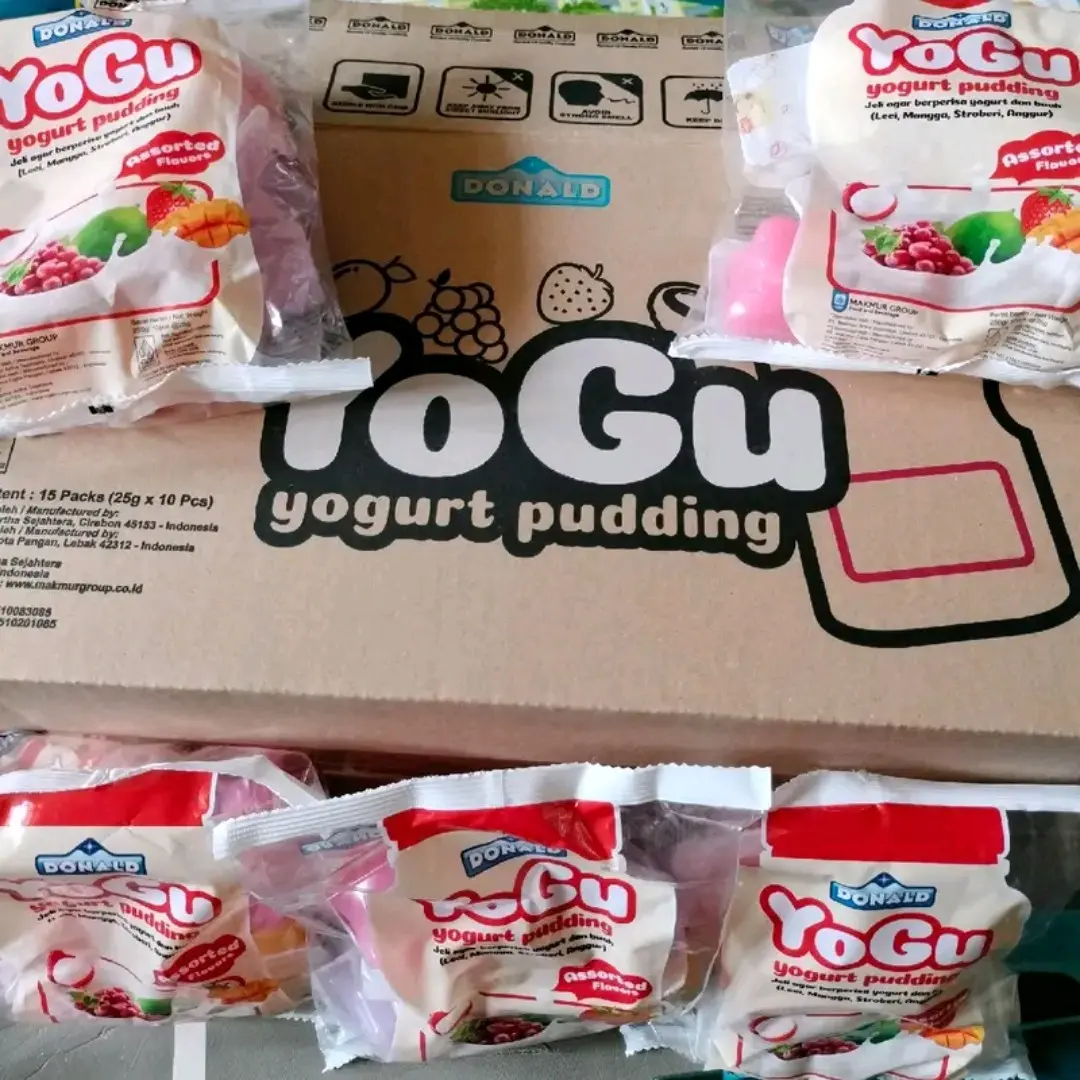 Yogu Yogurt Pudding Mix Rasa Buah 1 pack isi 10pcs