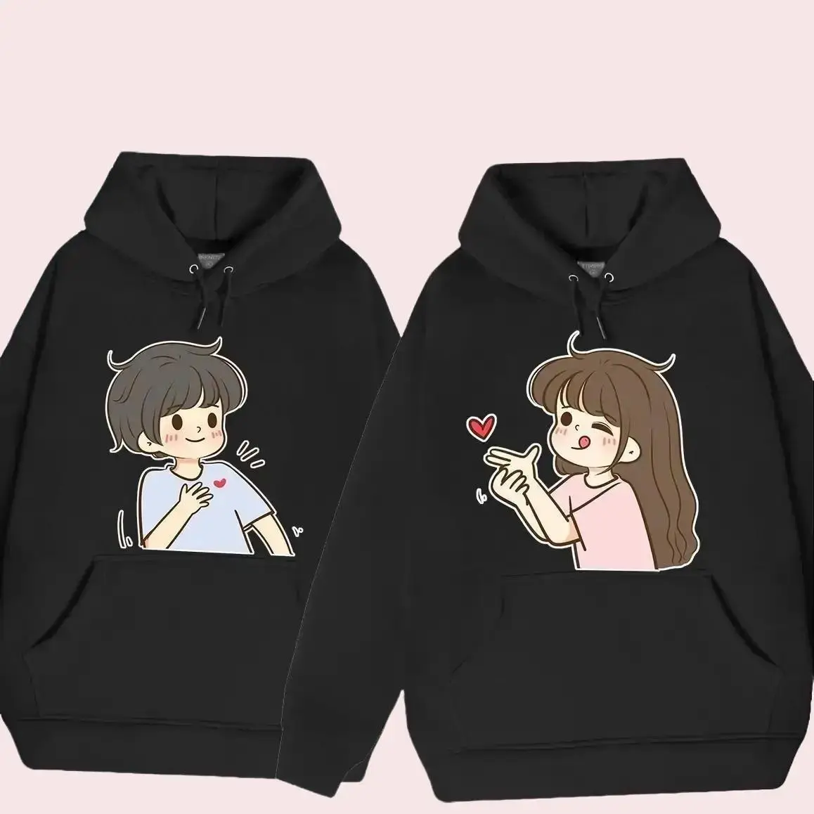 Áo nỉ hoodie cặp đôi nam nữ người yêu đẹp giá rẻ dễ thương unisex basic oversize form rộng chất nỉ bông Hoodie