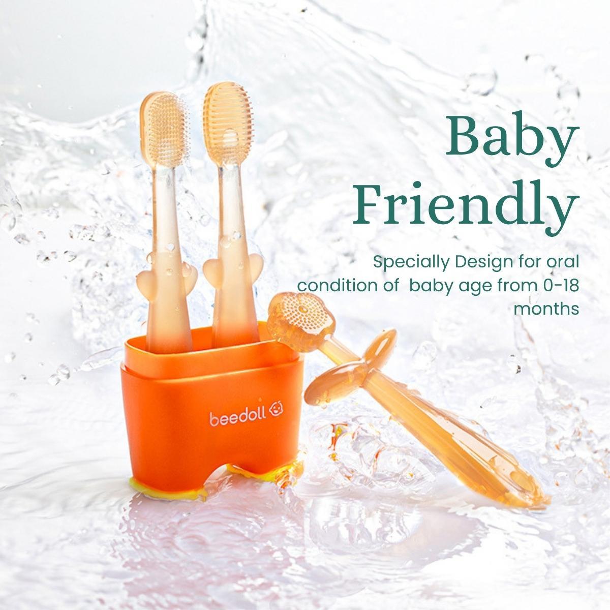 Berus Gigi Bayi 3 Dalam 1 Silikon | Baby 3 In 1 Silicone Tooth Brush ...