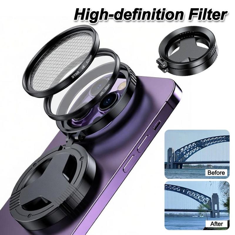 Mới 52MM Bộ lọc CPL Di động Công cụ hỗ trợ Camera phân cực tròn từ tính Chống…