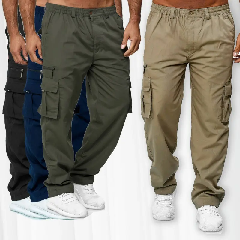 2024 Men's Cargo Pants Fashion - Stylish Loose Straight Fit Multi-Pocket Casual Trousers |   Trendy & Versatile Streetwear