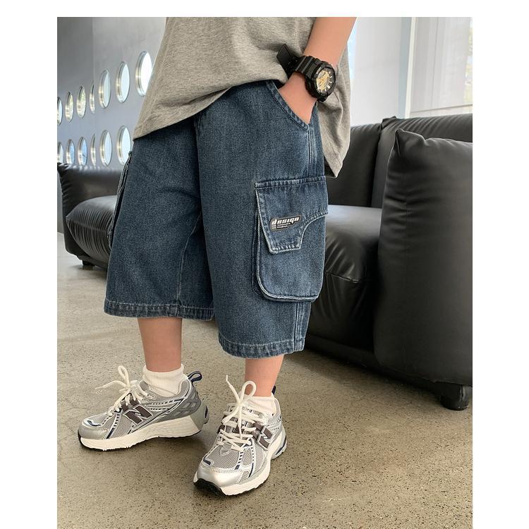 Quần Áo Trẻ Em, Quần Short Bé Trai Denim Mỏng, Thích Hợp Cho Mùa Hè, Quần Thường Ngày Quần Jean Cropped Xén, Cho Trẻ Em, 2025 5