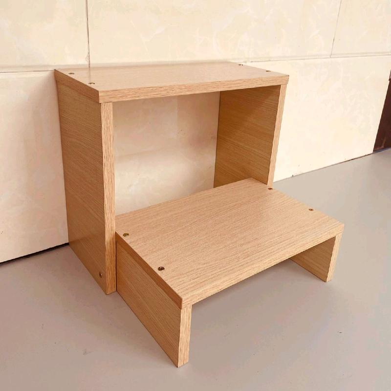 Kệ kê chân làm móng nail bằng gỗ GẤP GỌN mẫu mới 2025,bục kê máy hơ gel nail cho spa,phụ kiện nail