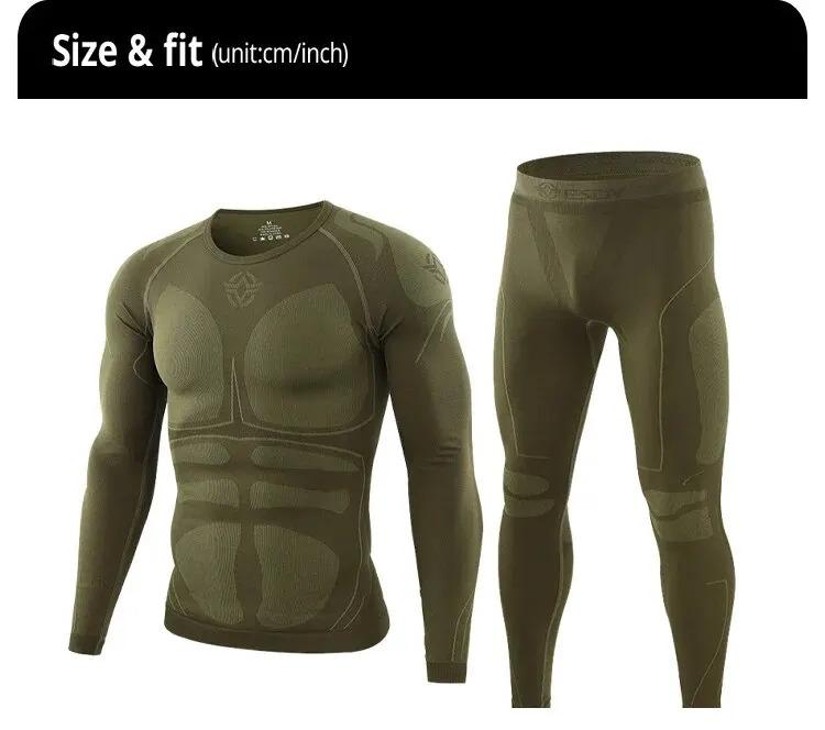 Product Introduction of Men Sport Thermal Underwear Suits Outdoor Cycling Compression Sportswear Quick Dry Breathable Clothes Fitness Running Tracksuits 21