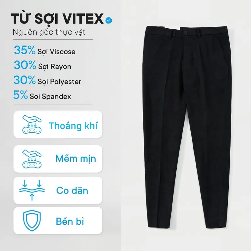 Quần âu nam tuyết hàn, chuẩn thiết kế hàn quốc, Quần Tây Nam cực tôn dáng, lịch sự, trẻ trung. 4