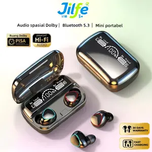 【Jlife】M10 TWS Headset Bluetooth Earphone Digital Indicator V5.3 Wireless mega bass Headphone gaming super HiFi Stereo Noise-canceling Sports Wireless
