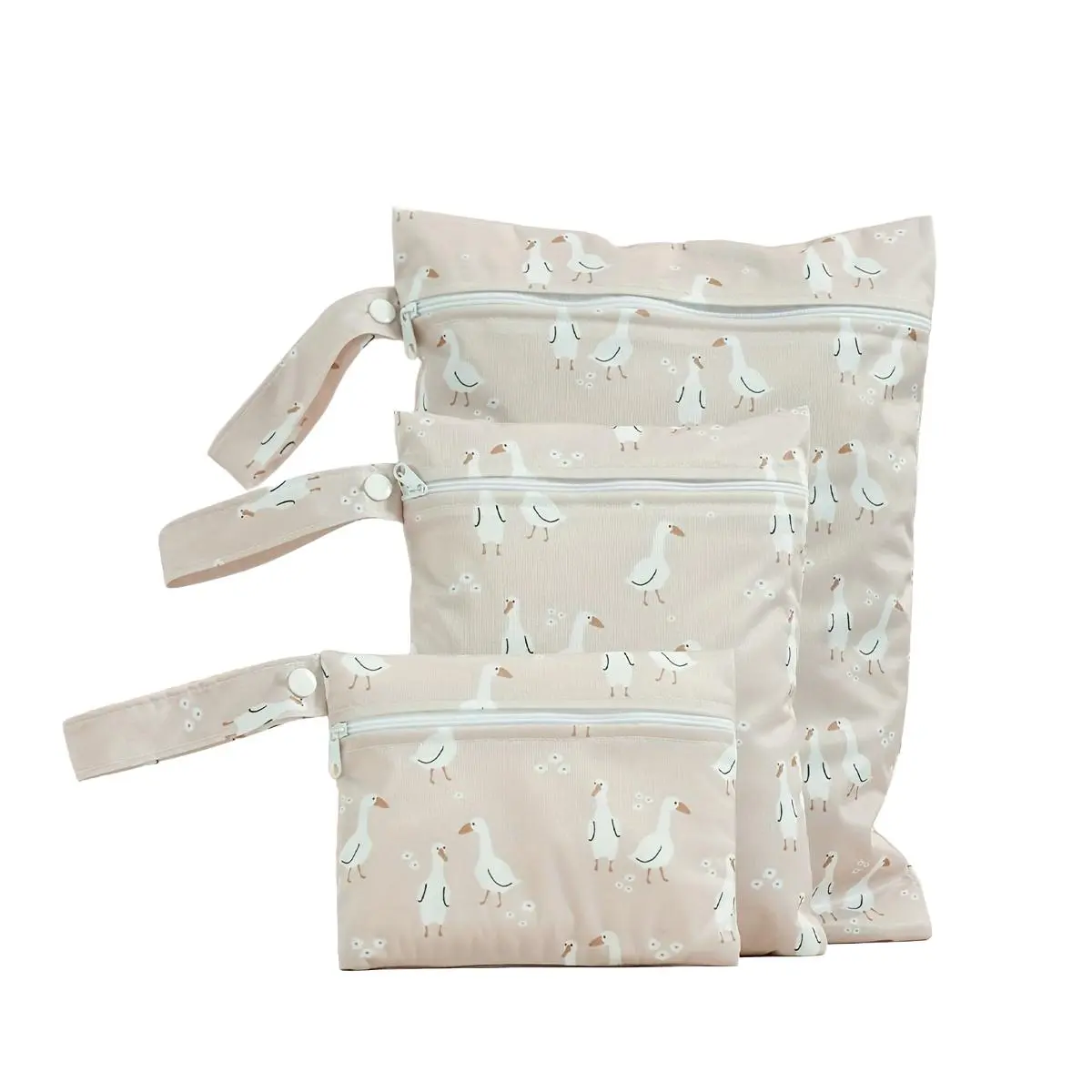 Waterproof Wet Dry Bag Set, 3 Counts/set Leak Proof Reusable Nappy Bag, Baby Diaper Bag, Baby Travel Essentials,  Baby Essentials