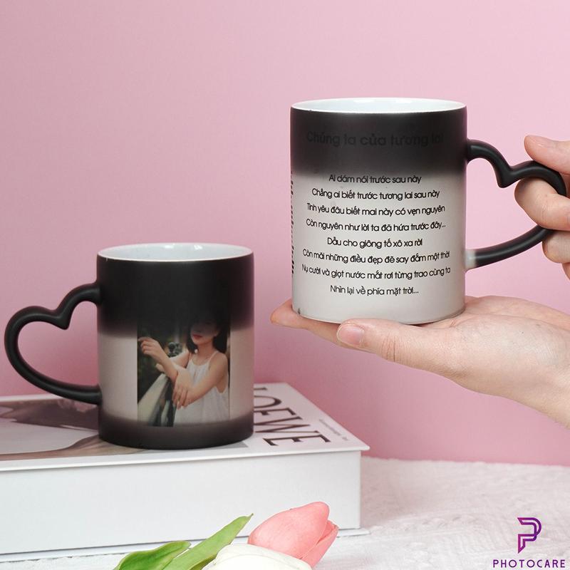 Cốc sứ Ly sứ huyền ảo Cốc sứ đổi màu in hình theo yêu cầu quà tặng ý nghĩa