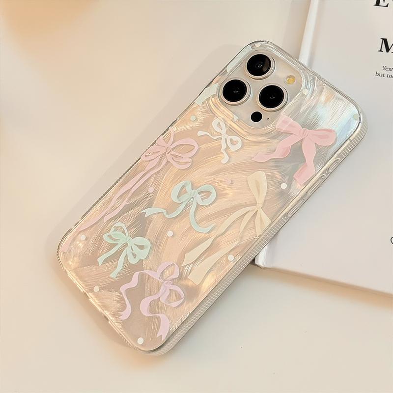 Product Introduction of Dopamine Color Bow for Apple 15 Feather Yarn Iphone13 Phone Case 12 Phone Case 16promax Protector Smartphone Protector Smartphone Cover Protective Shockproof Casing Cellphone 12