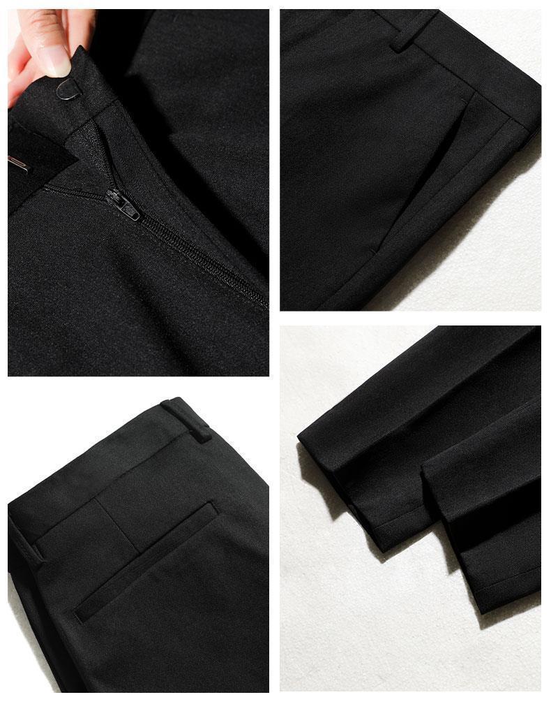 Product Introduction of Seluar Sut, Potongan Lelaki, Hitam, Slim Fit, Pakaian Perniagaan dan Formal, Gaya Kasual, Seluar Kurus, Gaya Baru, Musim Bunga dan Musim Panas, Gaya Korea, Trendi, 1 / 2 Helai 29