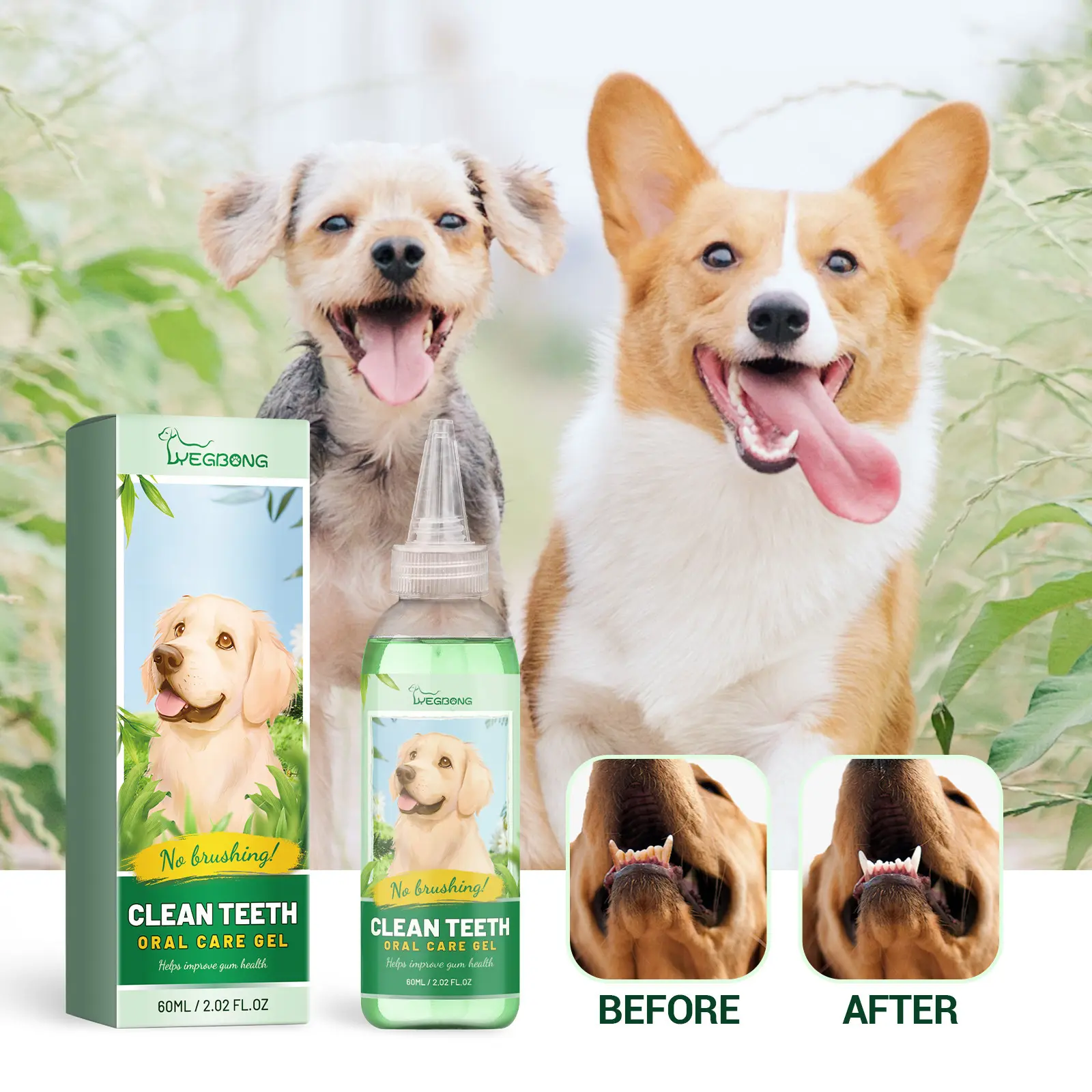 Dầu Dưỡng Làm Sạch Răng Cho Thú Cưng, Fresh Breath, Cho Răng Chó Mèo, Chăm Sóc Loại Bỏ Mùi Hôi Miệng, Cửa Hàng Thú Cưng Oy