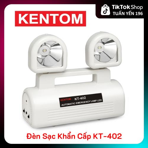 Đèn sạc sự cố thoát hiểm - Đèn sạc khẩn cấp KENTOM KT-402 ánh sáng trắng 2 x 3W - Tuấn Yến
