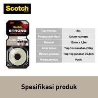 Gambar 3M™ Scotch® Double Sided-Mounting Tape, Strong, 1M menahan hingga 4.5kg, 1 pc, 12 mm x 1.5 m, Untuk pengunaan dinding dalam ruangan - 1pcs dari 3M Indonesia Official Kab. Tangerang 4 Tokopedia