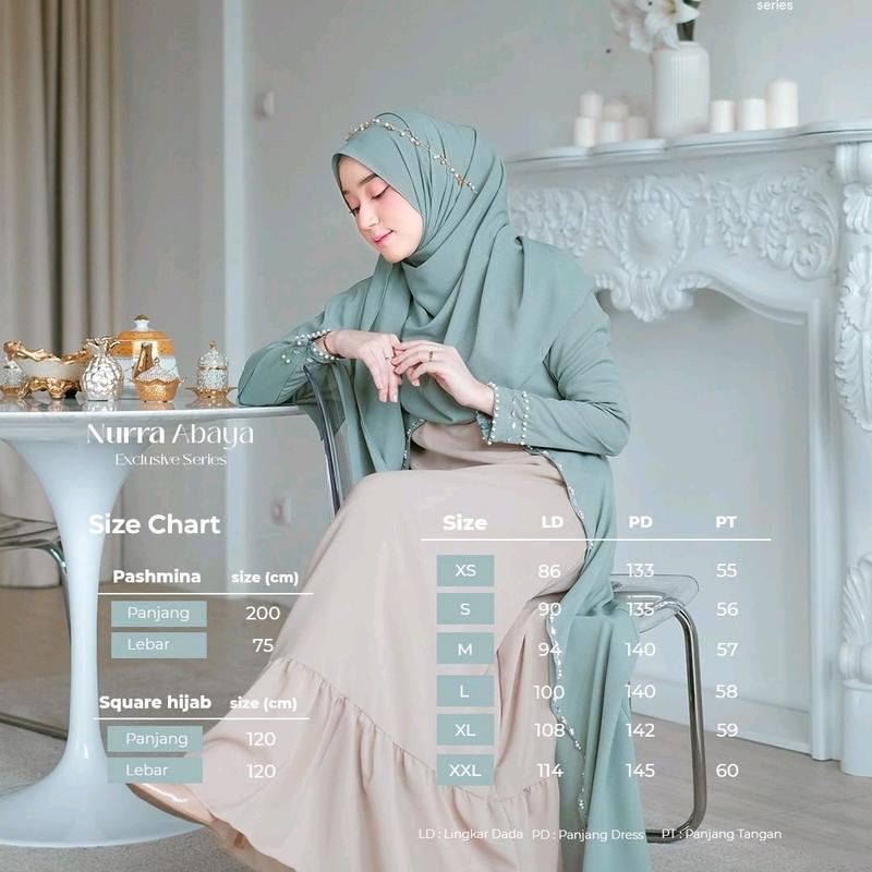 Nurra abaya ORI Kazami / abaya gamis dress busui wudhu friendy matt diamond italiano 3