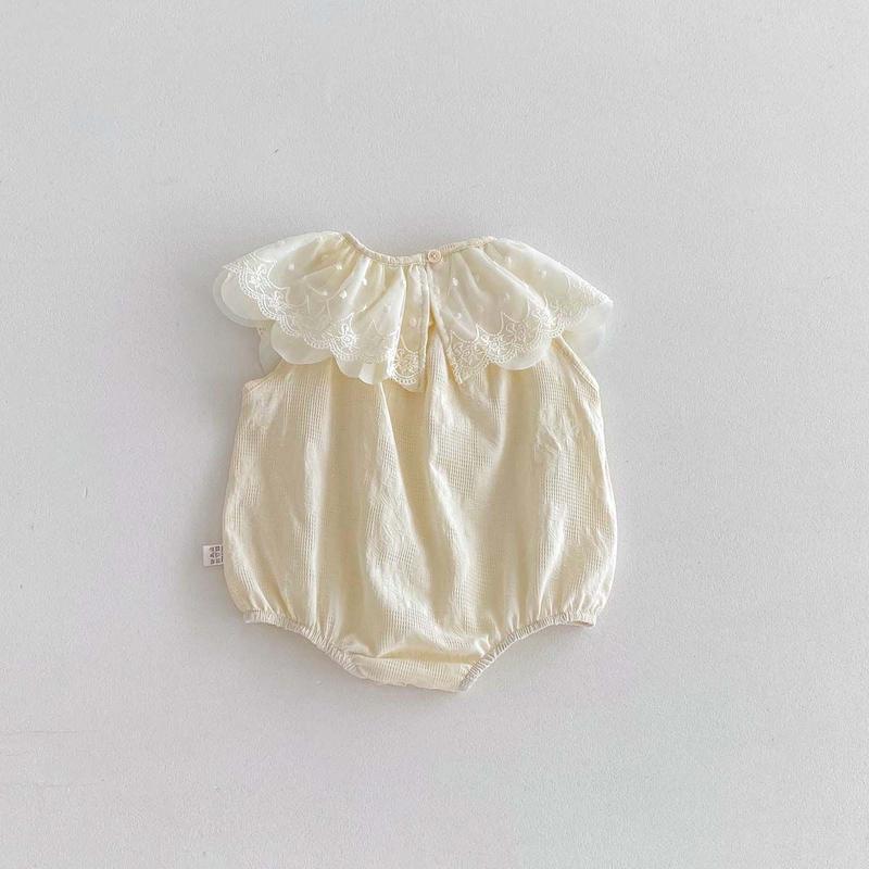 Product Introduction of Quần Áo Trẻ Em Áo Liền Quần Thêu Hoa, Phong Cách Mùa Xuân, Cho Em Bé Gái, Cổ Áo bẻ xuống, Áo Liền Quần ngắn Tay, Váy Chị Em, Phong Cách Ins 7