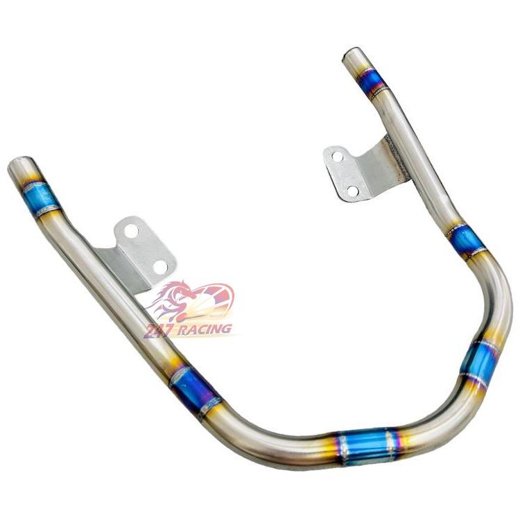 Cảng Sau INOX chạy Vảy Cá V2 7 màu Titan gắn xe máy Wave A110 Blade S110 RSX RS100 WAVE A100