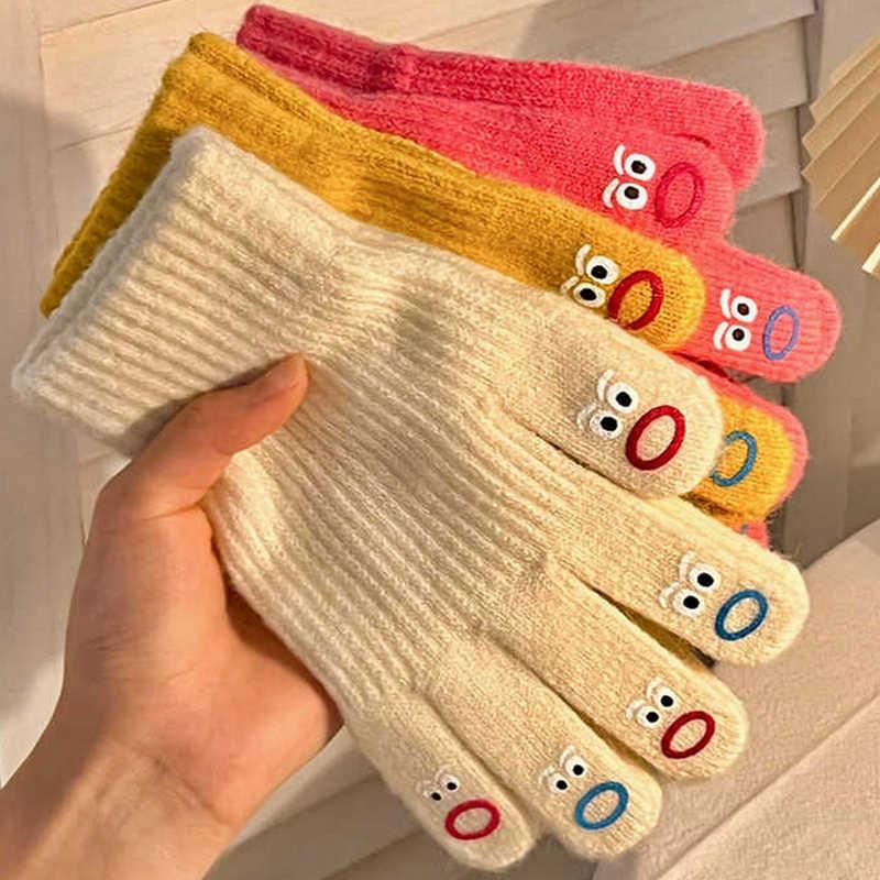 Găng tay dày, thoải mái, găng tay mùa đông, găng tay dệt kim, găng tay đi xe đạp, ấm áp và ấm cúng 2