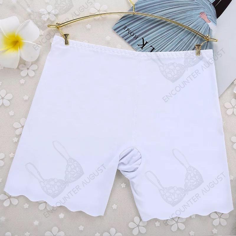 Dámské bezpečnostní kraťasy Ice Silk Bezešvé elastické spodní prádlo Krátké legíny Kalhoty Spodní prádlo Kraťasy M L XL 762 Kalhotky Dámské oblečení_voghion.com